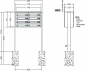 Preview: RENZ Briefkastenanlage freistehend, Quadra, Kastenformat 370x110x270mm, 8-teilig, zum Einbetonieren